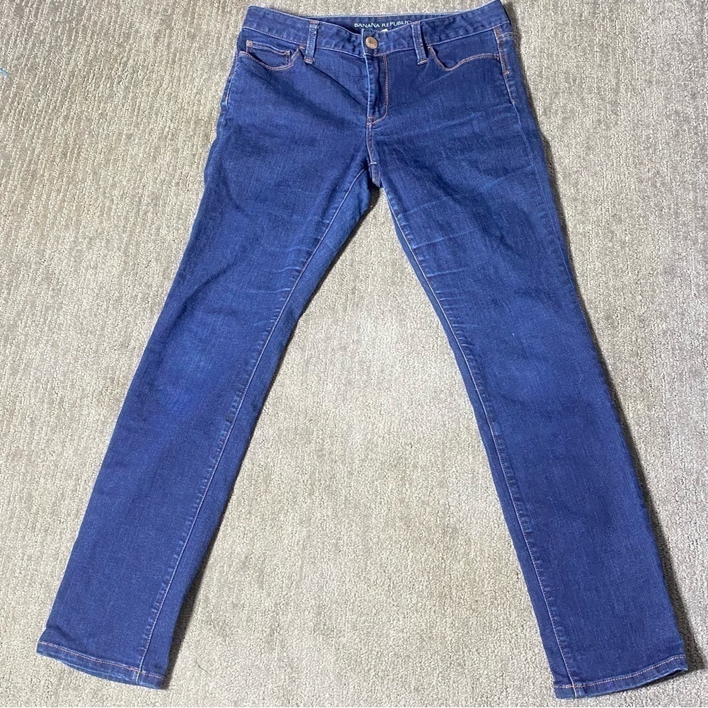 Banana Republic Skinny Fit Jeans Women 29S Blue Low Rise Stretch Casual Denim
